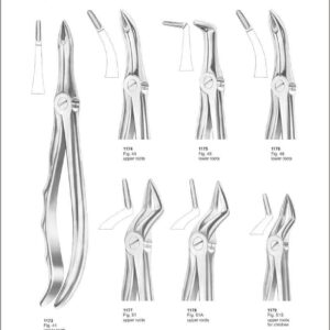 Tooth Extracting Forceps “With Fitting Handle”