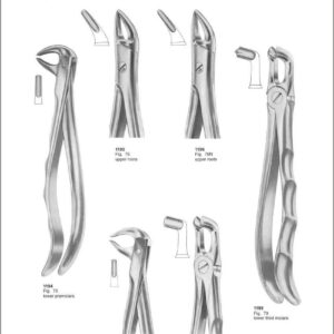 Tooth Extracting Forceps “With Fitting Handle”