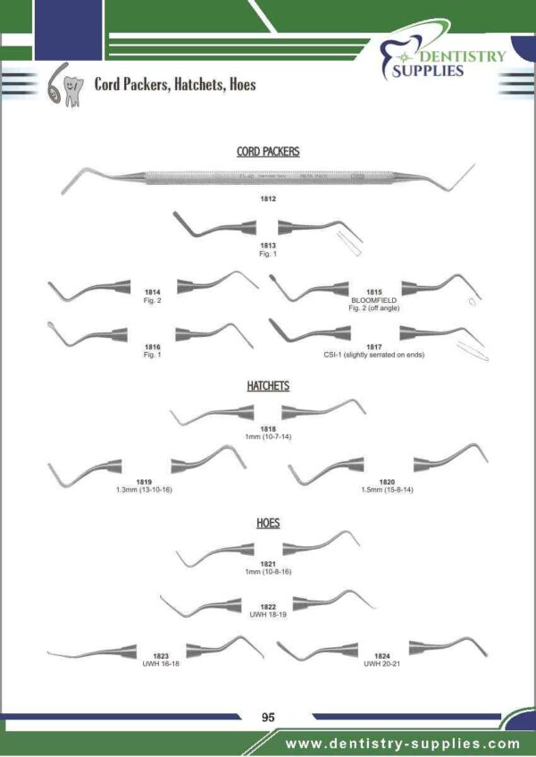 Cord Packers Hatchets Hoes