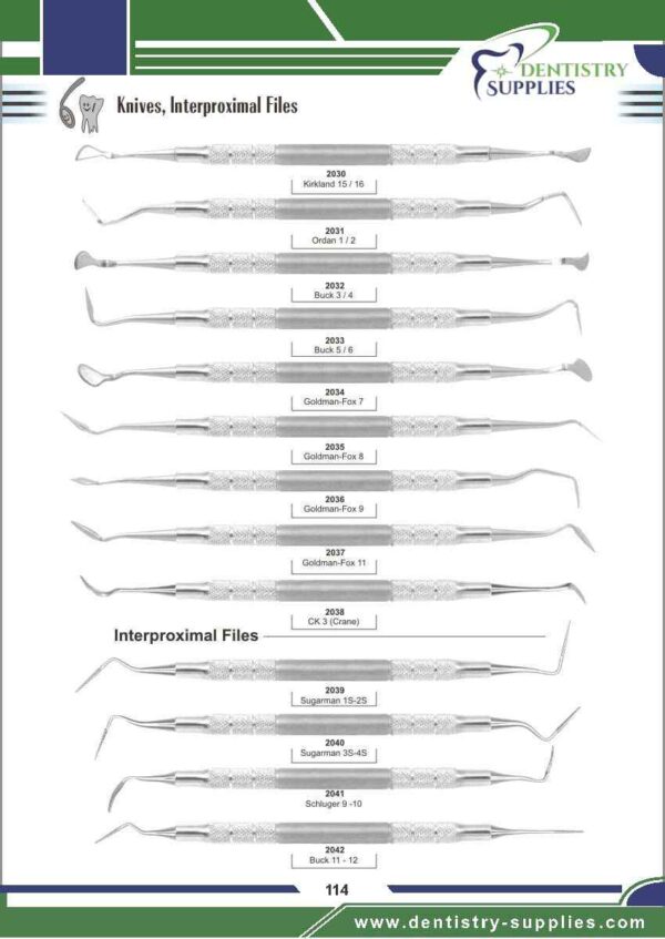 Knives Interproximal Files