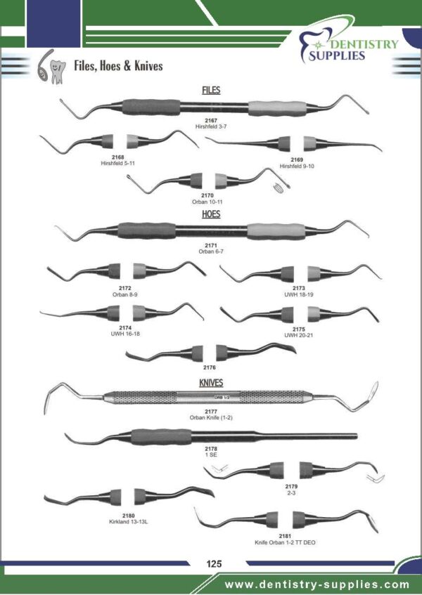 Files Hoes, Knives
