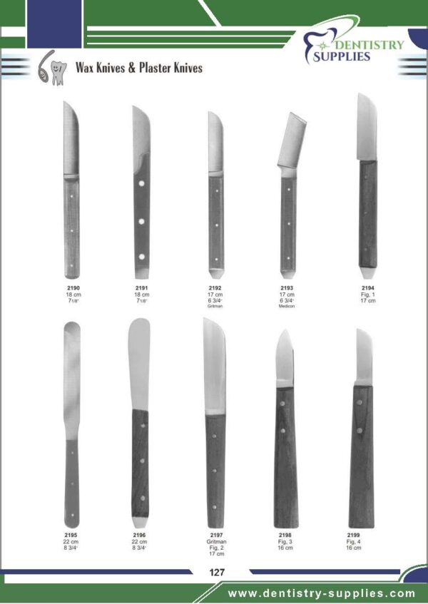Wax Knives & Plaster Knives