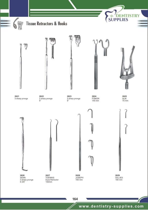 Tissue Retractors Hook