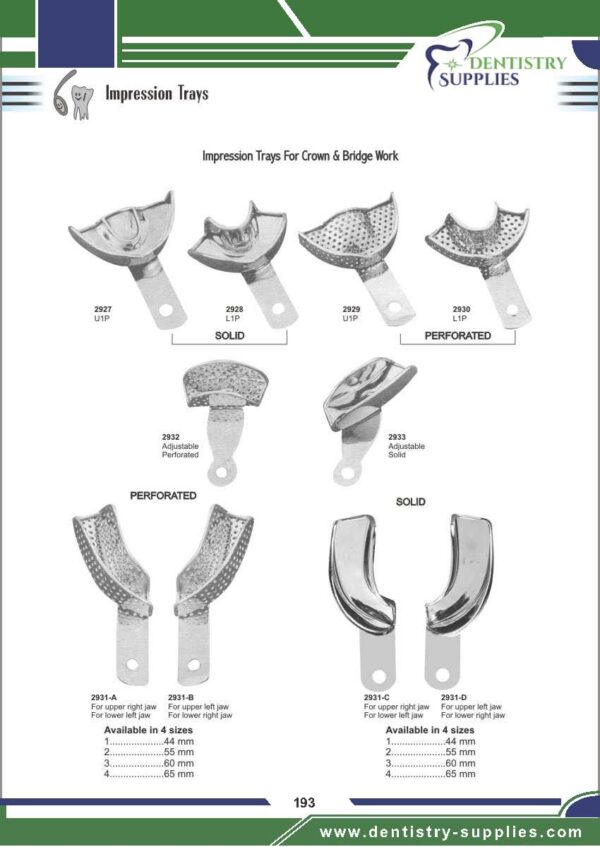 Impression Trays