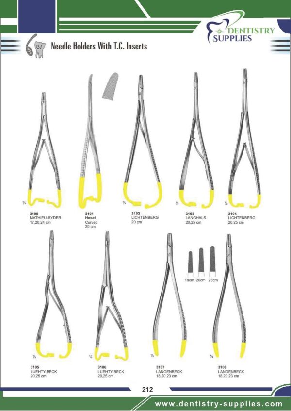 Needle, Holders With T.C Inserts