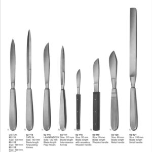 Amputating Knives,Cartilage Knives and Autopsy Knives