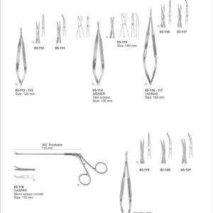 Micro Scissors[Spring Type] With Flat Handle