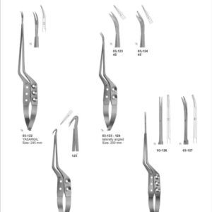 Micro Scissors [Spring Type] Bayonet Shaped