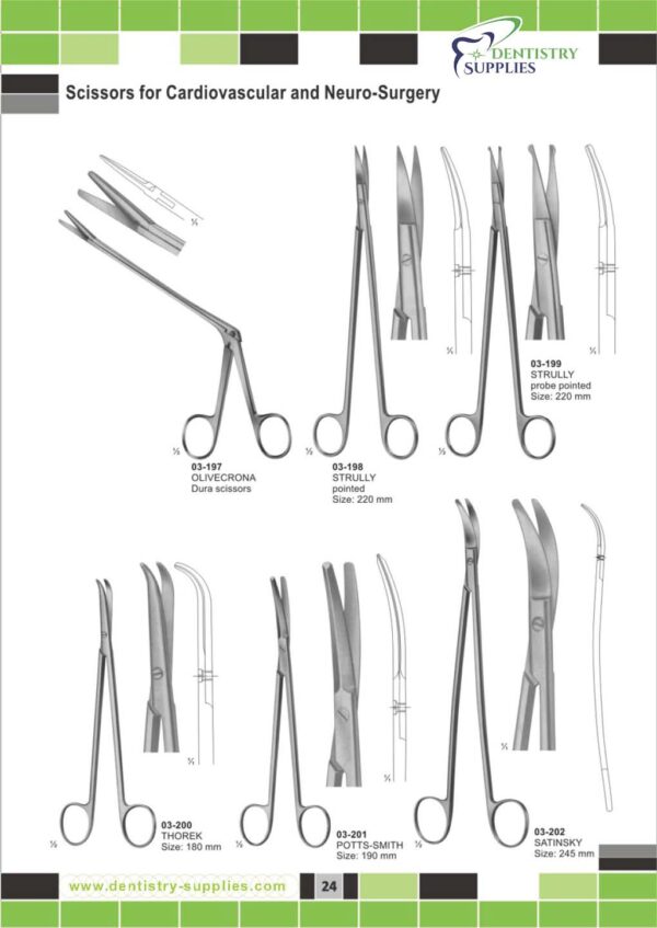 Scissors For Cardiovascular And Neuro Surgery