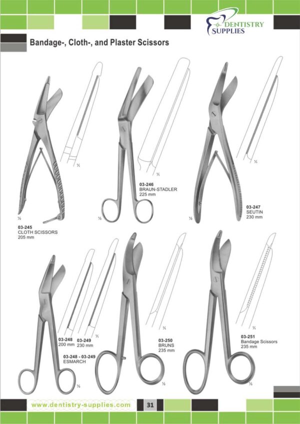 Bandage Cloth and Plastic Scissors