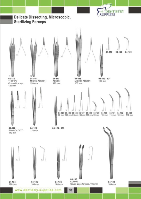 Delicate Dissecting,Miceoscopic,Sterilizing Forceps