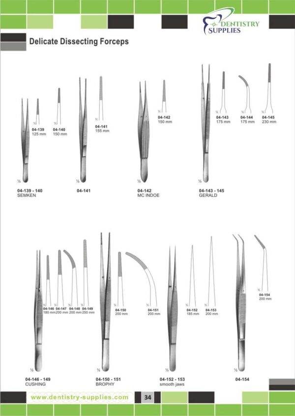 Delicate Dissecting Forceps