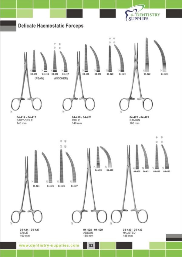 Delicate Haemostatic Forceps