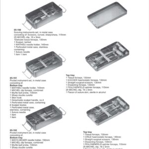 Suturing Instruments Set, Pockets Instruments Set