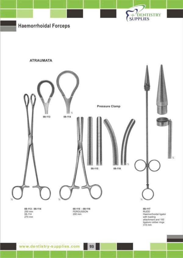 Haemorrhoidal Forceps