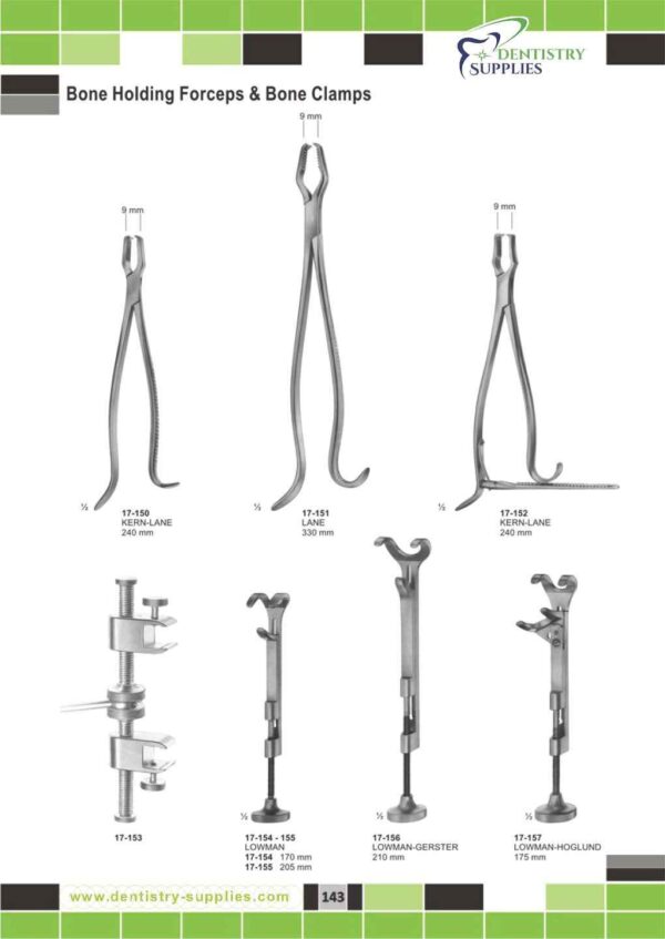 Bone Holding Foeceps & Bone Clamps