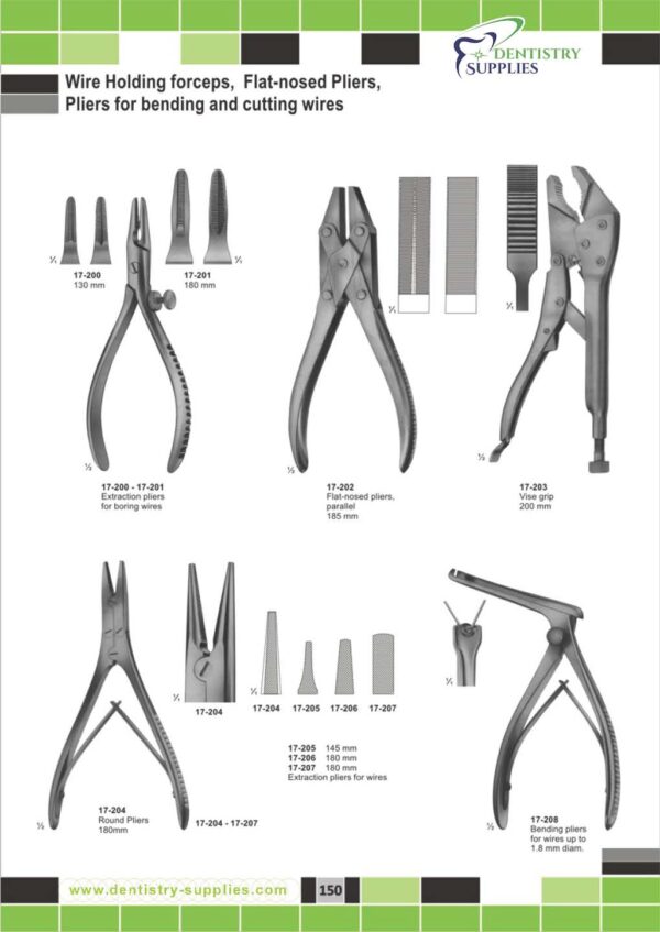 Wire Holding Forceps Flat Nosed Pliers,Pliers For Bending And Cutting Wires