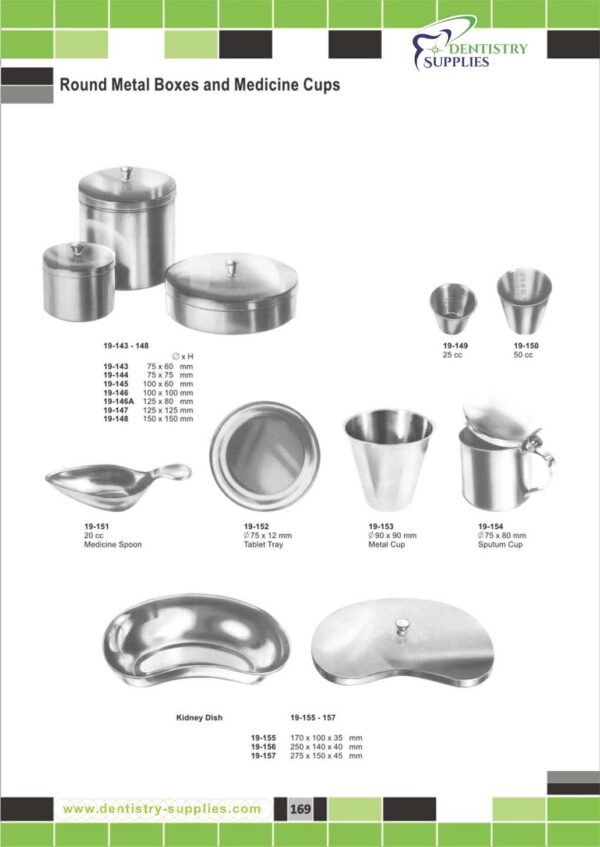 Round Metal Boxes And Medicine Cups Round Metal Boxes And Medicine Cups